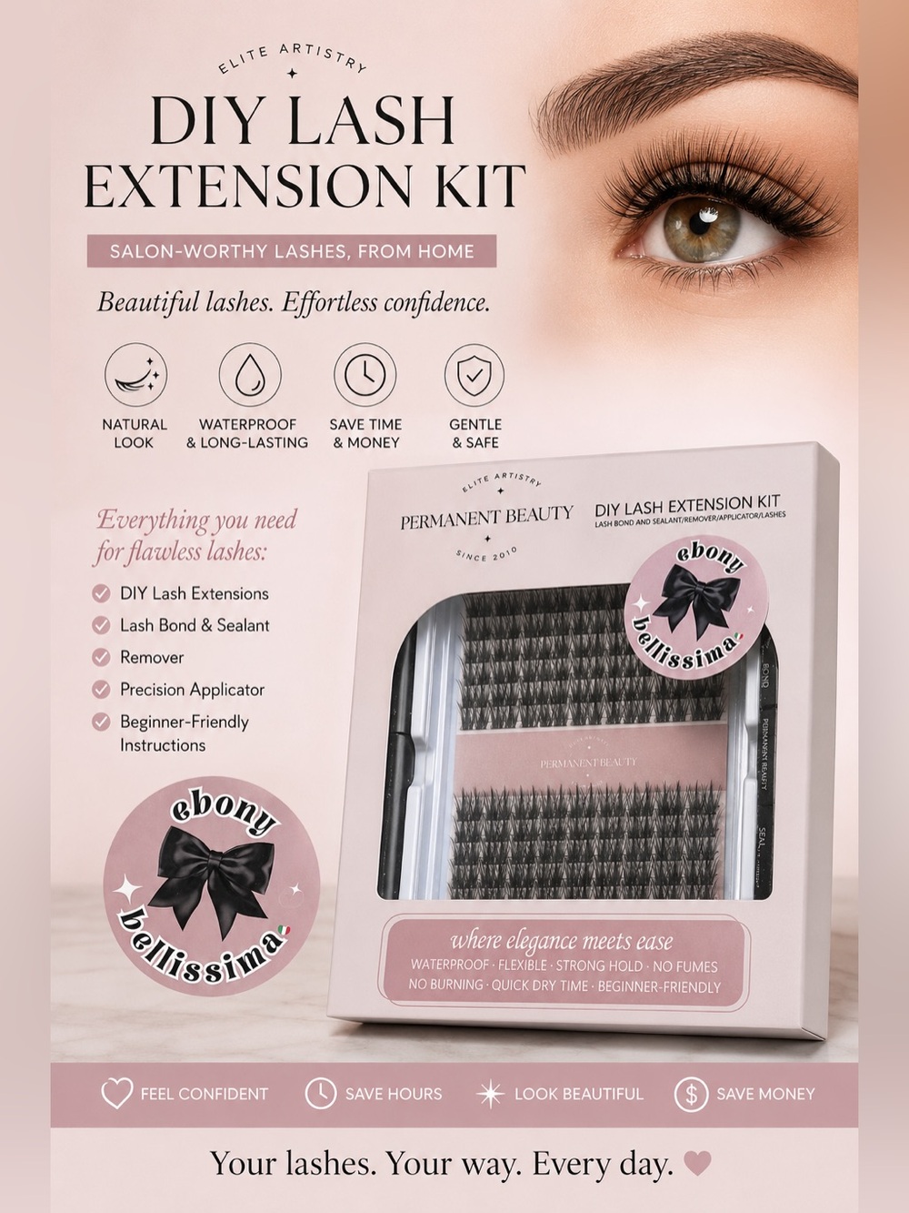 DIY Lash Extension Kit - Black